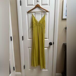 Chartreuse Maxi Dress / beach dress